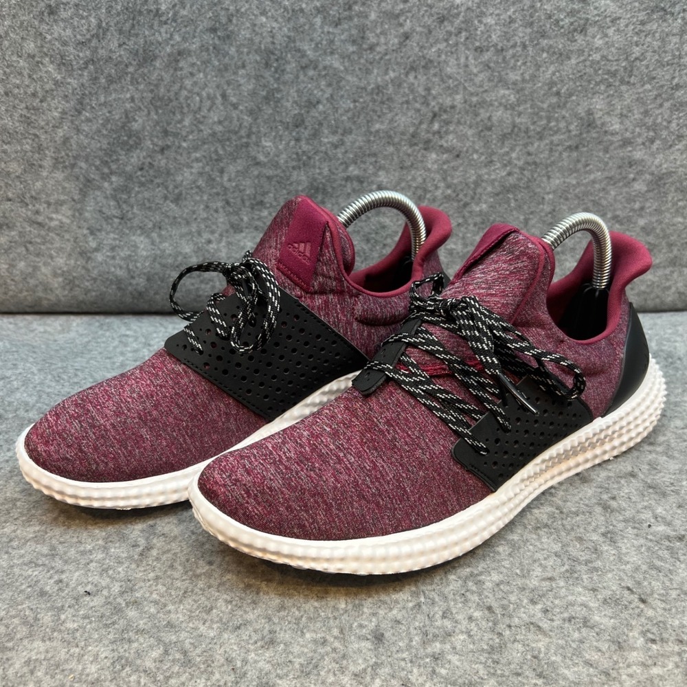 Adidas Athletics 24/7 Training Shoes Maroon Black White Womens Sneakers Size 8.5 - Picture 1 of 8